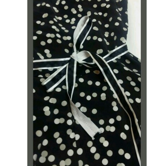 White House Black Market Silk Polka Dot Bead Shirt - Picture 4 of 5